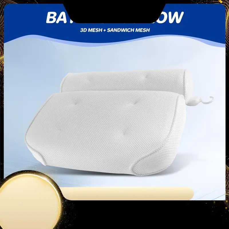 X40A_XA-Spa Non-Slip Bath Pillow Cushioned Bath Tub Spa Pillow Bathtub Head Rest Pillow With Suction Cups For Neck Back
X40A_XA-Spa Non-Slip Bath Pillow Cushioned Bath Tub Spa Pillow Bathtub Head Rest Pillow With Suction Cups For Neck Back