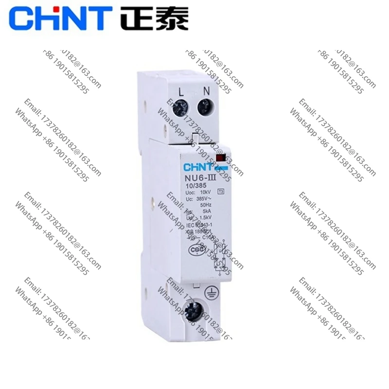 CHNT CHINT NU6-III Dispositivo ontra sobretensiones NU6 111 1P + N 2P 10kV 10/385 5KAcontra sobretensiones eléctrico 385V AC
CHNT CHINT NU6-III Dispositivo ontra sobretensiones NU6 111 1P + N 2P 10kV 10/385 5KAcontra sobretensiones eléctrico 385V AC
