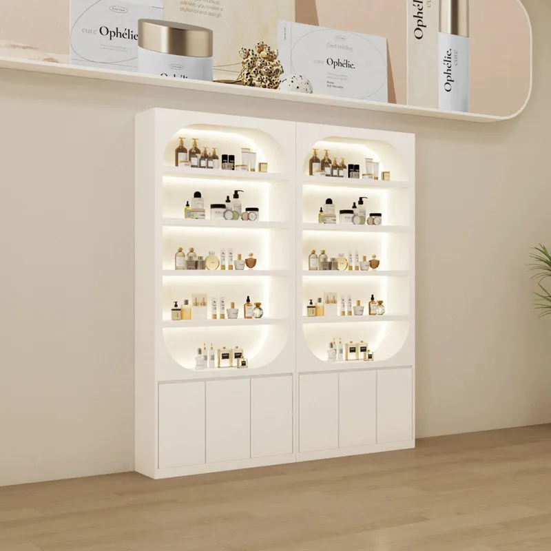 Nordic High-end Cosmetic Display Cabinet Modern Minimalist Beauty Salon Product Display Rack Commercial Furniture Armarios FYMC
Nordic High-end Cosmetic Display Cabinet Modern Minimalist Beauty Salon Product Display Rack Commercial Furniture Armarios FYMC