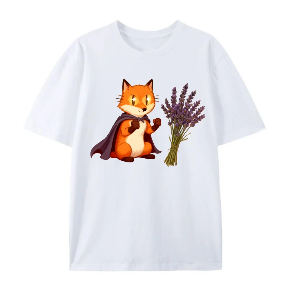 Adorable Fox Lavender Themed T-Shirt Unisex Stylish Short Sleeve Top For Warm In Winter Botanical Inspired Fashion Item
Adorable Fox Lavender Themed T-Shirt Unisex Stylish Short Sleeve Top For Warm In Winter Botanical Inspired Fashion Item
