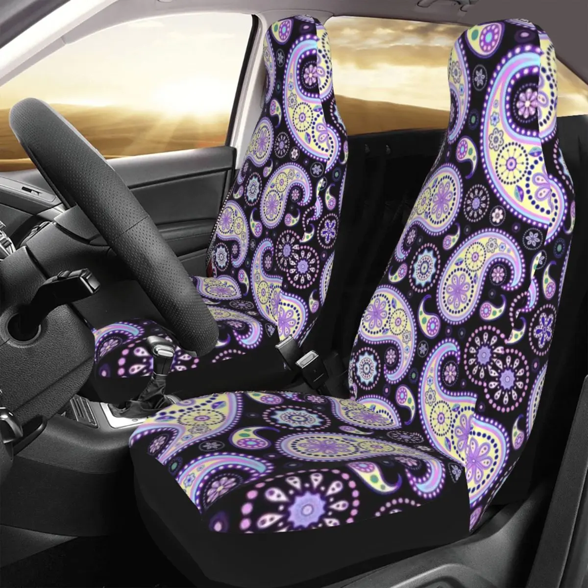 Paisley Drawing Car Seat Cover Custom Printing Universal Front Protector Accessories Cushion Set
Paisley Drawing Car Seat Cover Custom Printing Universal Front Protector Accessories Cushion Set