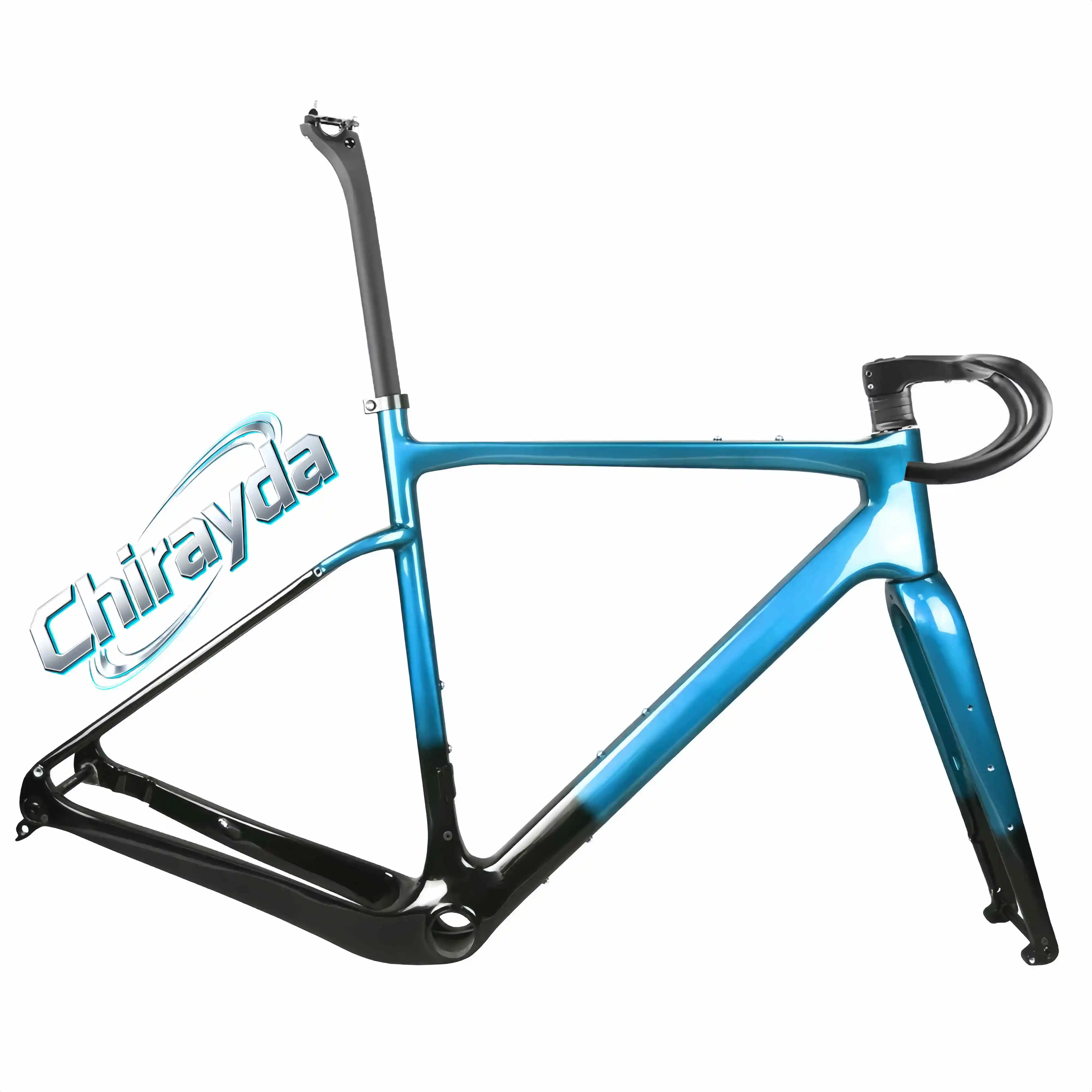 2026 Chirayda T1100 Toray Carbon Fiber 700C Disc Brake Gravel Speed Cyclocross Bike Frameset Made In Mainland China
2026 Chirayda T1100 Toray Carbon Fiber 700C Disc Brake Gravel Speed Cyclocross Bike Frameset Made In Mainland China