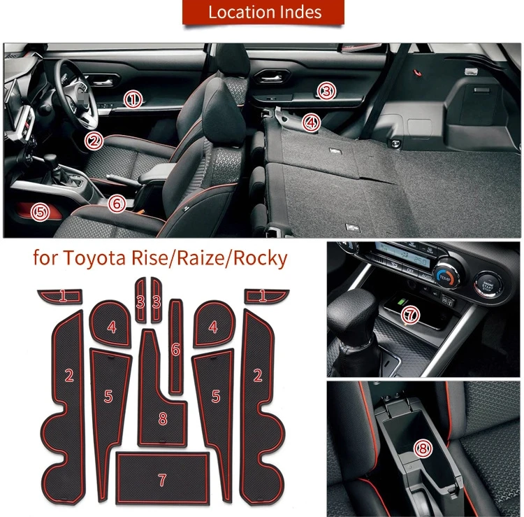 Для Toyota Rise дверной слот, модификация салона автомобиля, противоскользящая накладка Rocky, пылезащитный чехол
Для Toyota Rise дверной слот, модификация салона автомобиля, противоскользящая накладка Rocky, пылезащитный чехол