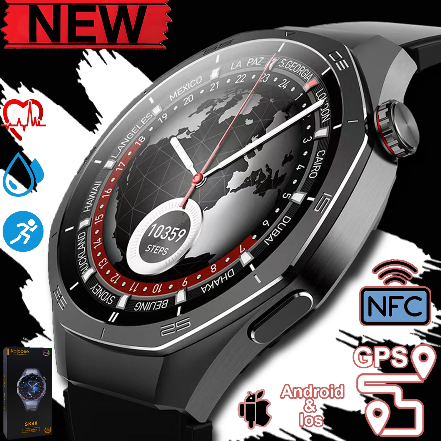 Новые умные часы GT5 Pro, мужские AMOLED-экраны, спортивные умные часы, Bluetooth-вызов, пульсометр, GPS-трекер, уличные водонепроницаемые умные часы
Новые умные часы GT5 Pro, мужские AMOLED-экраны, спортивные умные часы, Bluetooth-вызов, пульсометр, GPS-трекер, уличные водонепроницаемые умные часы