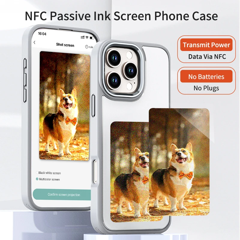 NFC Smart E-ink Phone Case DIY Personalized Photo Display Electronic Ink Screen Protective Cover for iPhone 15 14 13 16 promax
NFC Smart E-ink Phone Case DIY Personalized Photo Display Electronic Ink Screen Protective Cover for iPhone 15 14 13 16 promax