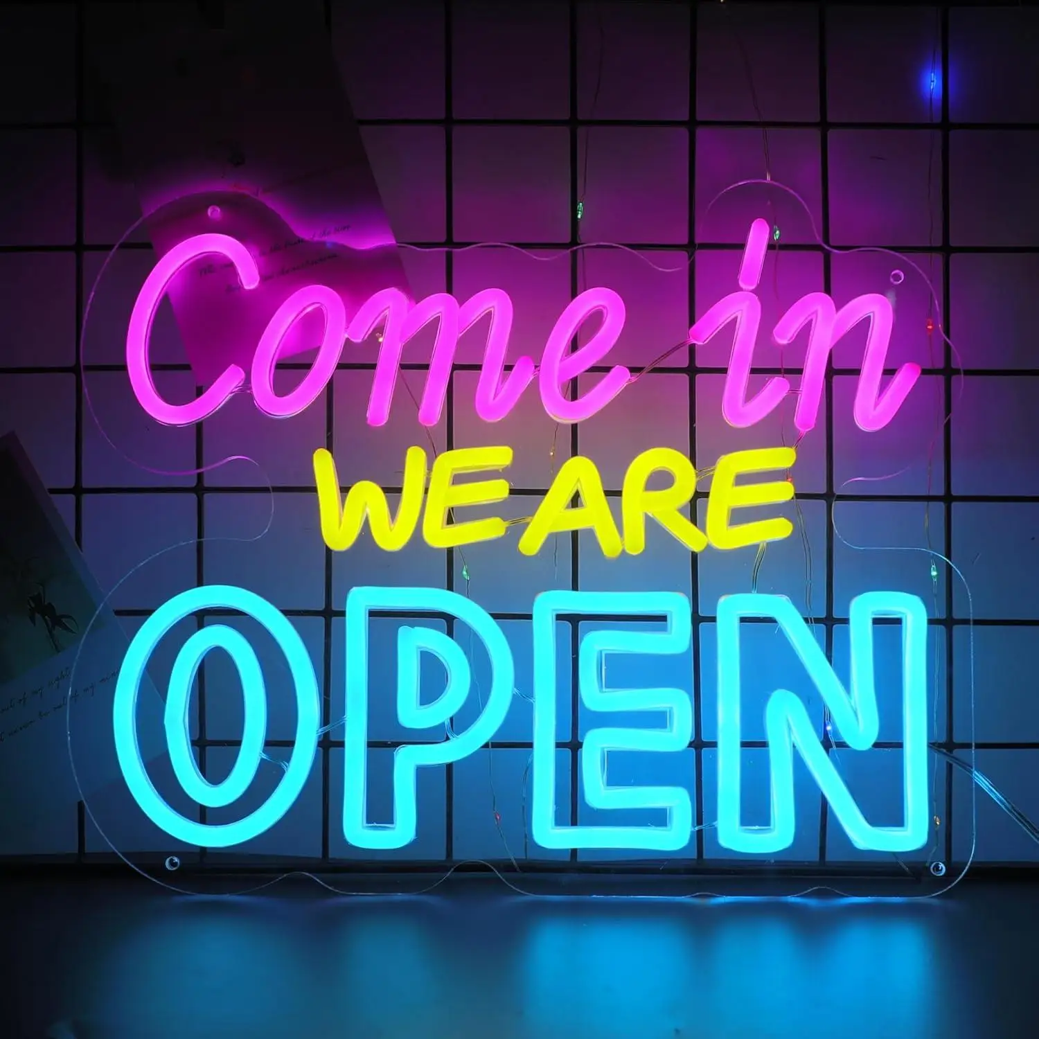 Come in We Are Open Neon Sign USB Dimmable LED Light for Business Shop Hotel Restaurant Bar Themed Wall Decor Gifts Night Light
Come in We Are Open Neon Sign USB Dimmable LED Light for Business Shop Hotel Restaurant Bar Themed Wall Decor Gifts Night Light