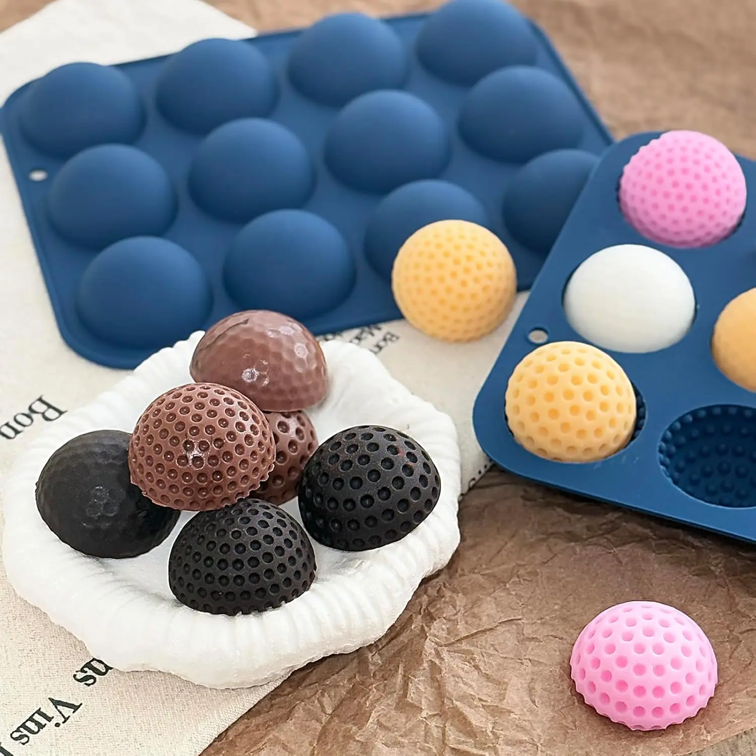Golf Ball Chocolate Mold 2 Pack Golf Ball Silicone Molds for Cake Chocolate, Ice Cube Candy Jelly Candle Cake Cupcake Decoration
Golf Ball Chocolate Mold 2 Pack Golf Ball Silicone Molds for Cake Chocolate, Ice Cube Candy Jelly Candle Cake Cupcake Decoration
