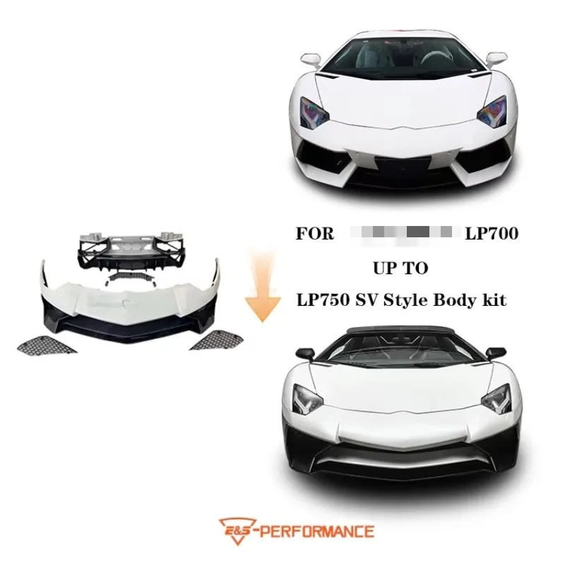 LP750 SV Style Car Body Kit Facelift for LP700 Upgrade Car Front Bumper Rear Bumper Rear Diffuser Car Body Kit
LP750 SV Style Car Body Kit Facelift for LP700 Upgrade Car Front Bumper Rear Bumper Rear Diffuser Car Body Kit