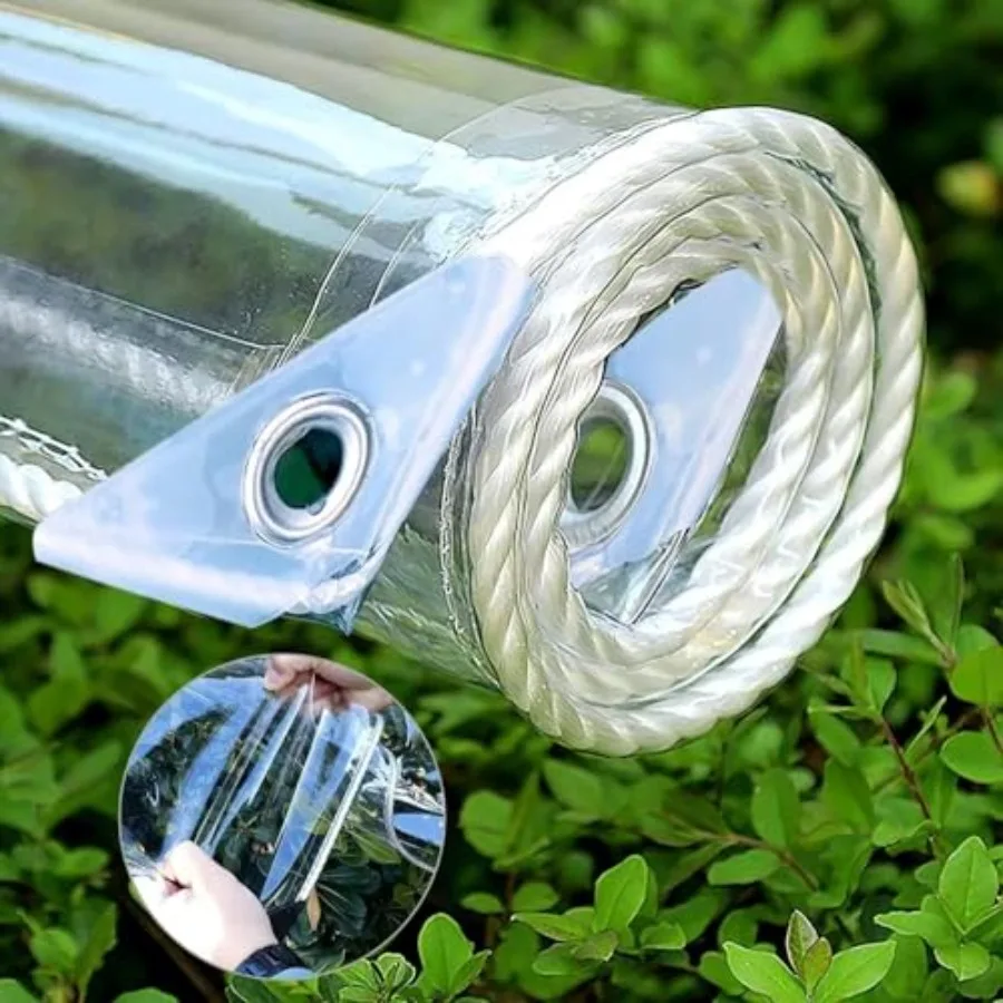 Clear Tarp Heavy Duty with Metal Grommets, 14 Mil Thick Clear Vinyl Trap, Waterproof and Tear-Resistan, Greenhouse Plastic Shee
Clear Tarp Heavy Duty with Metal Grommets, 14 Mil Thick Clear Vinyl Trap, Waterproof and Tear-Resistan, Greenhouse Plastic Shee