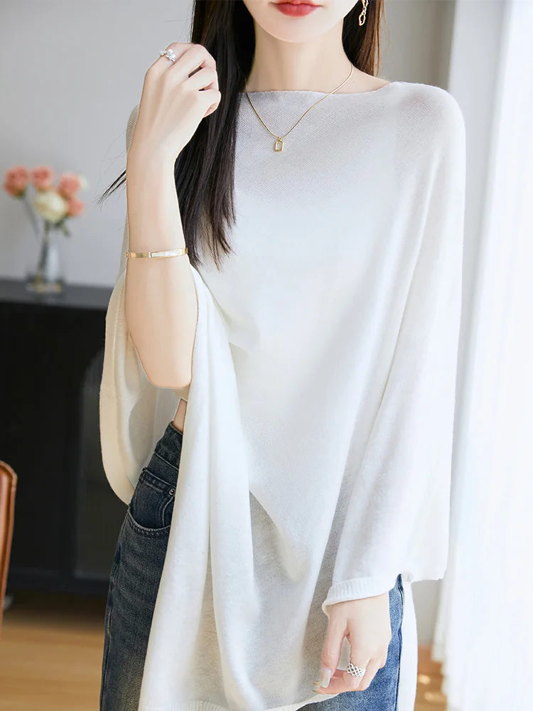 Luxury Spring Summer Women Shawl Solid Worsted Merino Wool Knitwear Soft Thin Sunscreen Clothing Tops Casual Outerwear Scarf
Luxury Spring Summer Women Shawl Solid Worsted Merino Wool Knitwear Soft Thin Sunscreen Clothing Tops Casual Outerwear Scarf