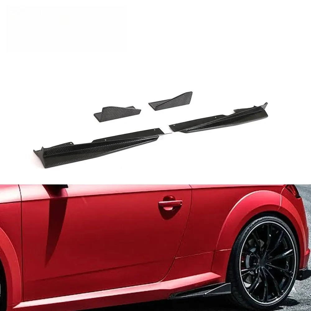 4pcs/set a Style Carbon Side Skirts for Audi TT MK3 Type 8S TTS TTRS TT SLINE 2-Door 2015-2018
4pcs/set a Style Carbon Side Skirts for Audi TT MK3 Type 8S TTS TTRS TT SLINE 2-Door 2015-2018