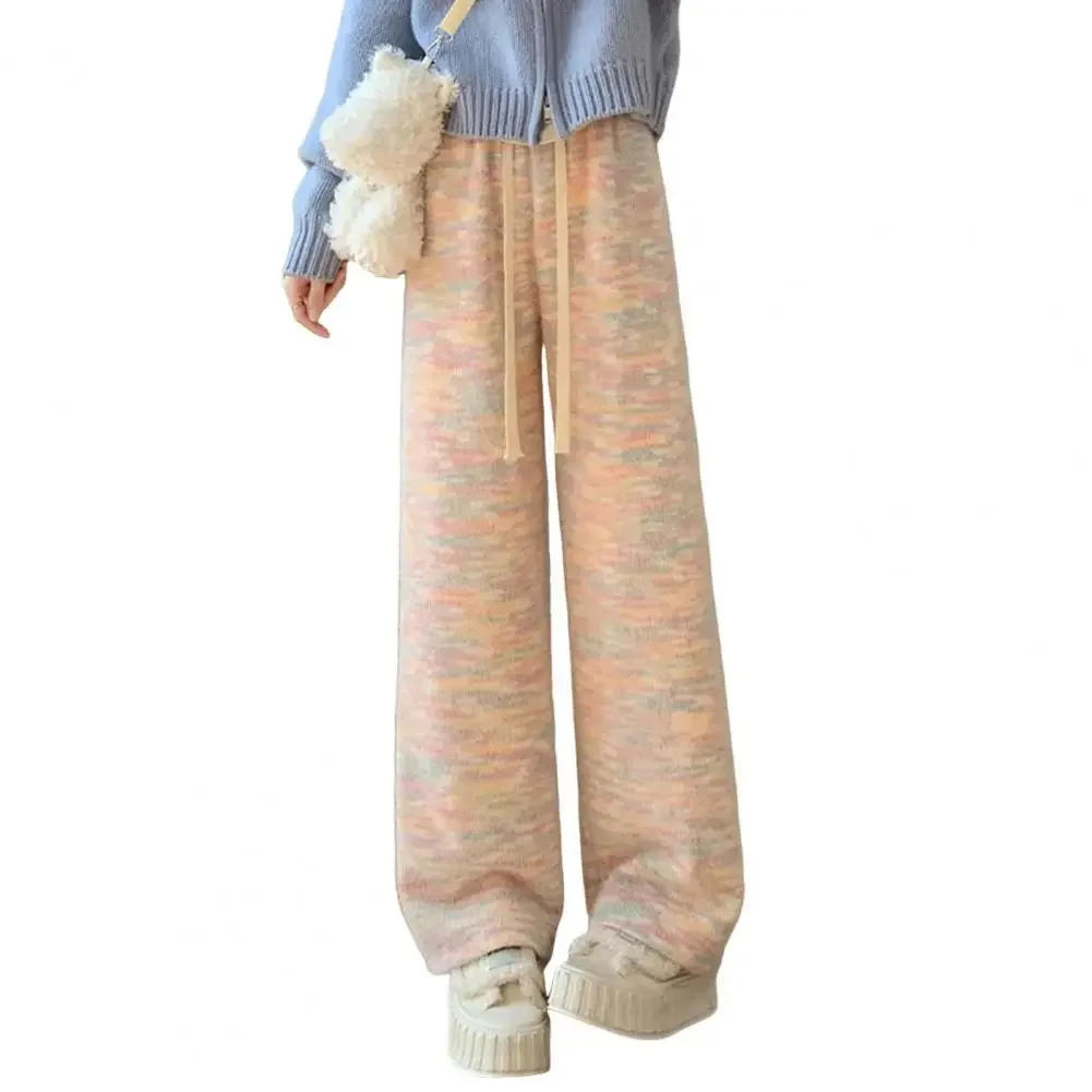 Women Casual Winter Pants Rainbow Color Wide Leg Women's Pants with Elastic High Waist Adjustable Drawstring Loose Fit for A
Women Casual Winter Pants Rainbow Color Wide Leg Women's Pants with Elastic High Waist Adjustable Drawstring Loose Fit for A