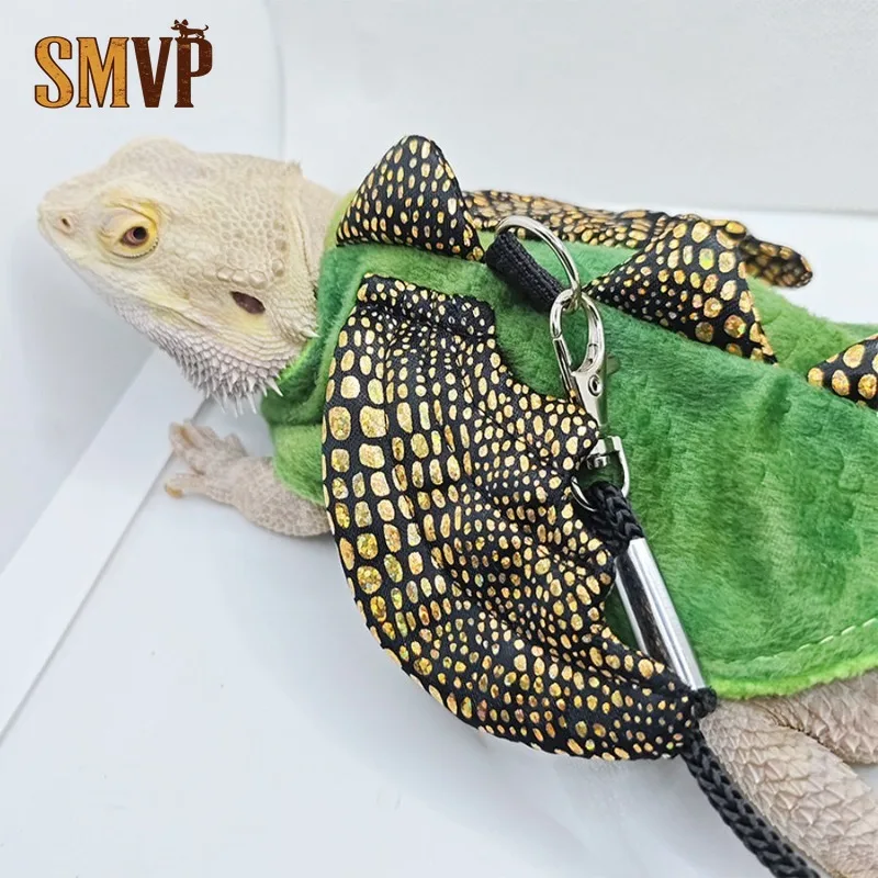 Reptile Harness and Leash Dinosaur Design Bearded Dragon Costume Lizard Vest with Spikes Wings Small Pet Outdoor Supplies
Reptile Harness and Leash Dinosaur Design Bearded Dragon Costume Lizard Vest with Spikes Wings Small Pet Outdoor Supplies