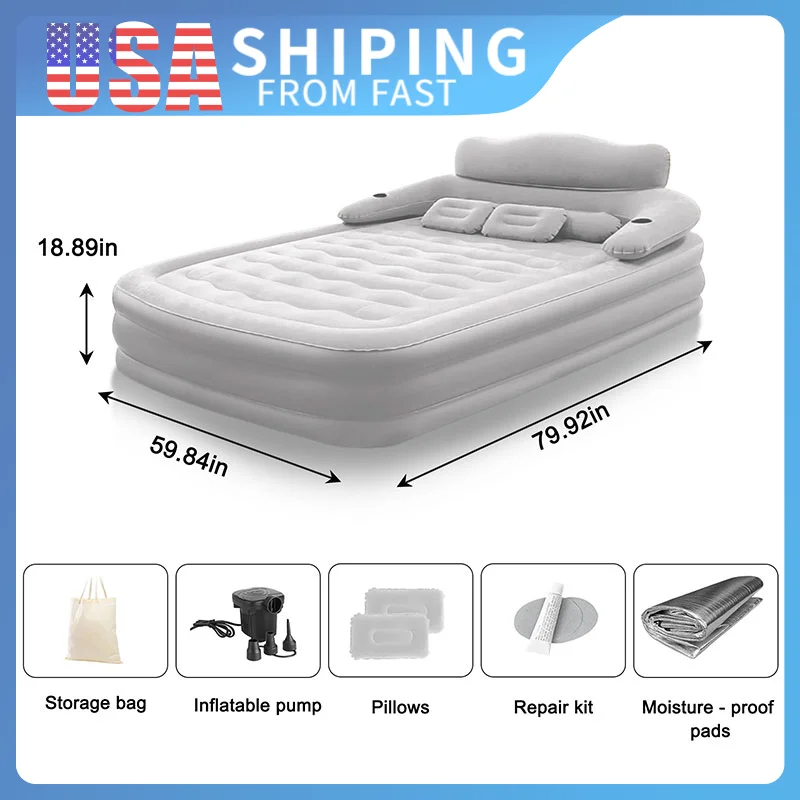 Inflatable Mattress Outdoor Tent Camping Mats Self-inflating Mattress Spliced Air Bed Thick For 1-2 Person Home Outdoor Sleeping
Inflatable Mattress Outdoor Tent Camping Mats Self-inflating Mattress Spliced Air Bed Thick For 1-2 Person Home Outdoor Sleeping