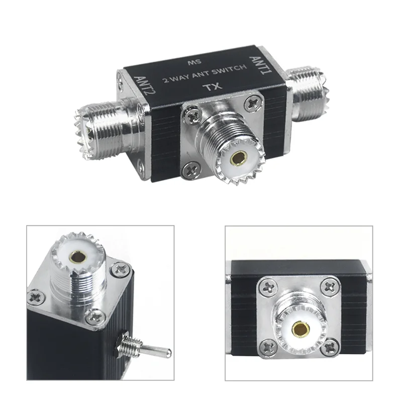2-Way Manual Coaxial Antenna Switch Rotary Switch Withoff/Ground Protection 1 Input & 2 Outputs Coaxial Switch SO-239 Connector-
2-Way Manual Coaxial Antenna Switch Rotary Switch Withoff/Ground Protection 1 Input & 2 Outputs Coaxial Switch SO-239 Connector-