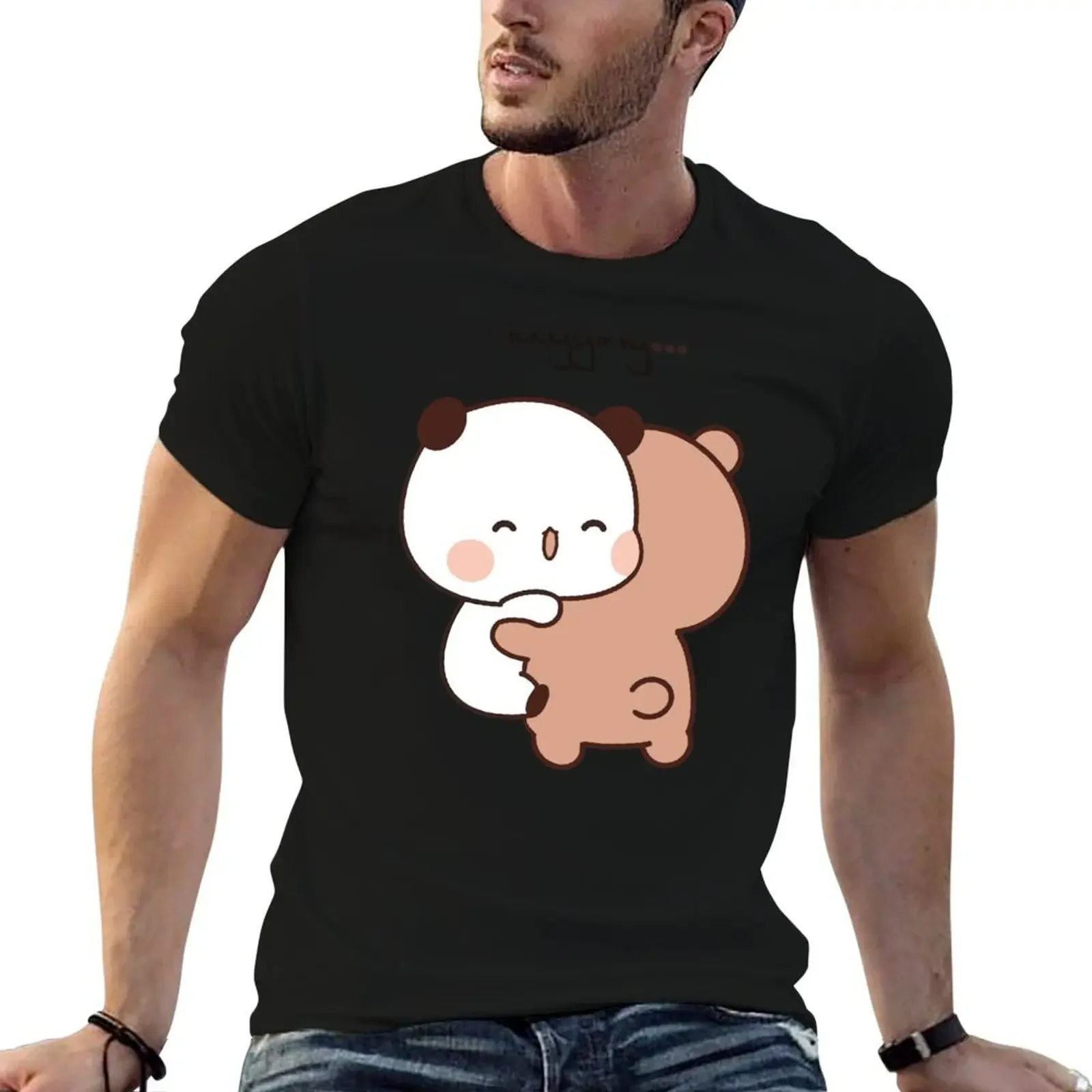 Hug moment from DuDu Bear to BuBu Panda T-Shirt plus size tops korean fashion mens white t shirts
Hug moment from DuDu Bear to BuBu Panda T-Shirt plus size tops korean fashion mens white t shirts