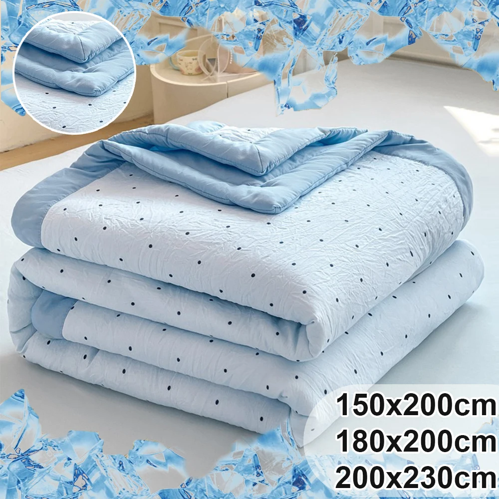 Soft Cooling Summer Quilt with Cotton Filling Portable Breathable Washable Air-Con Blanket Thin Comforter for Student Home Dorm
Soft Cooling Summer Quilt with Cotton Filling Portable Breathable Washable Air-Con Blanket Thin Comforter for Student Home Dorm