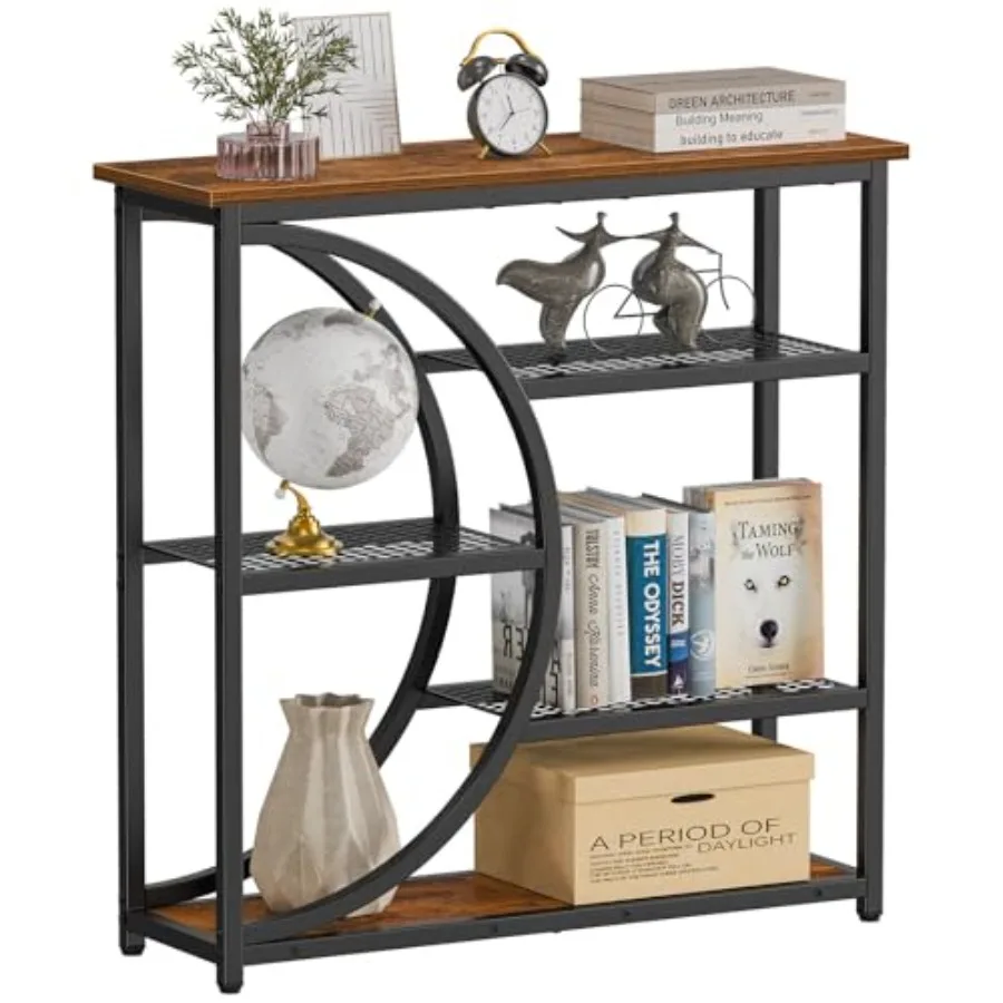 Entryway Table Narrow Console Table Industrial Sofa Table with 5 Tier Storage Shelves Entrance Table for Hallway Behind The Cou
Entryway Table Narrow Console Table Industrial Sofa Table with 5 Tier Storage Shelves Entrance Table for Hallway Behind The Cou