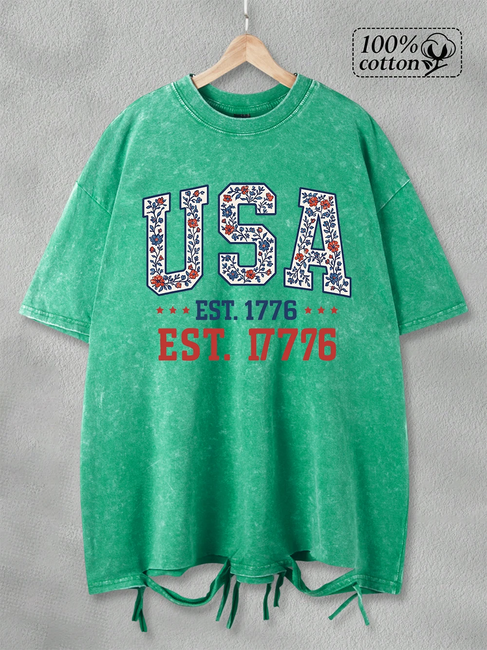 Summer Washed T-Shirts Womens Cotton Usa Est 1776 Letter Printing T Shirts Harajuku O-Neck Oversized Tops Street Woman Clothes
Summer Washed T-Shirts Womens Cotton Usa Est 1776 Letter Printing T Shirts Harajuku O-Neck Oversized Tops Street Woman Clothes