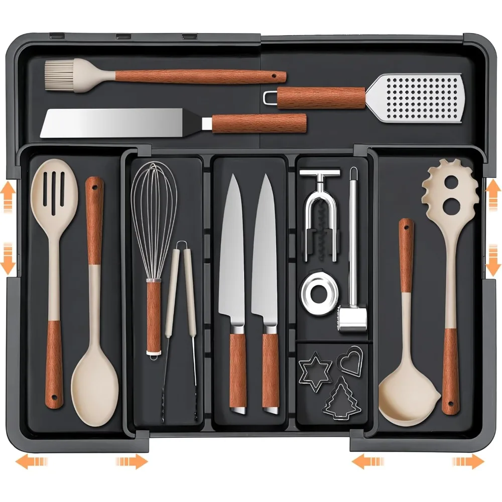 large utensil drawer organizer expandable silverware organizer for kitchen drawer adjustable cooking utensil holder cutlery flat
large utensil drawer organizer expandable silverware organizer for kitchen drawer adjustable cooking utensil holder cutlery flat