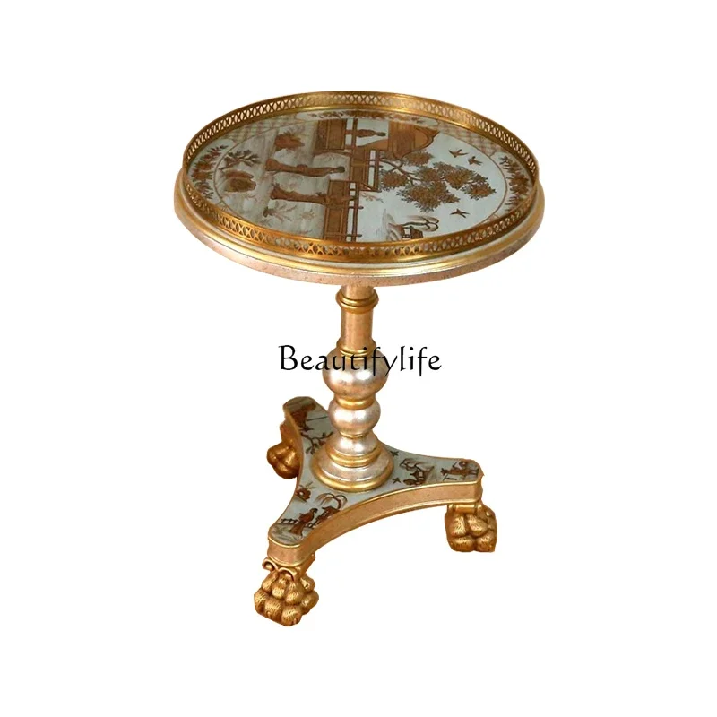 FG10*French luxury painted living room corner few Chinese neoclassical round few European solid wood pure copper small tea table
FG10*French luxury painted living room corner few Chinese neoclassical round few European solid wood pure copper small tea table