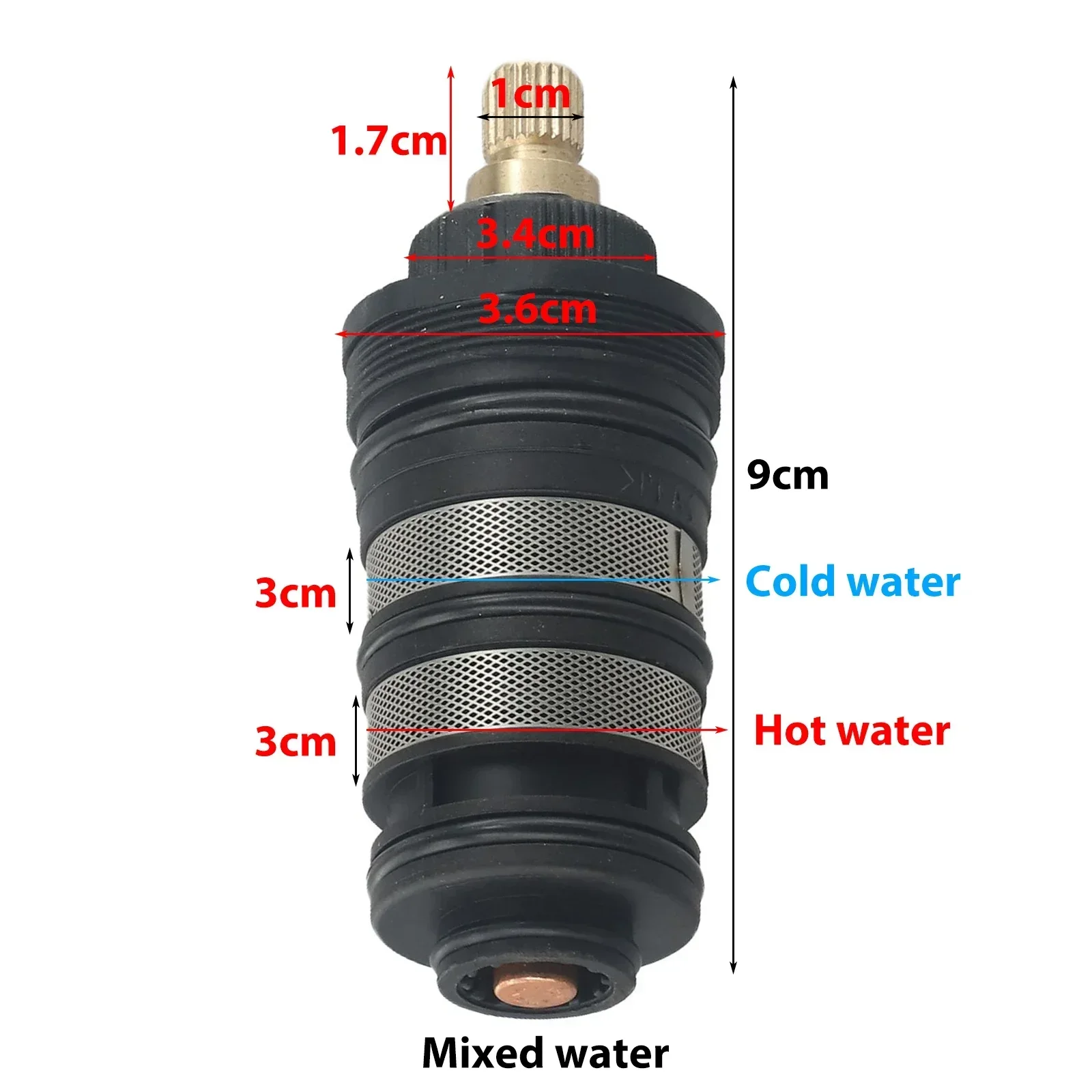 Bathroom Kitchen Accessories Thermostatic Valve Faucet Valve Hot And Cold Water Mixing Water For Shower Faucet
Bathroom Kitchen Accessories Thermostatic Valve Faucet Valve Hot And Cold Water Mixing Water For Shower Faucet