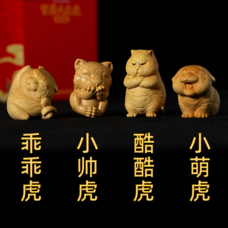 Boxwood Carving Decoration Birthday Gift Crafts Zodiac Tiger Men and Women Hand Pieces Objects
Boxwood Carving Decoration Birthday Gift Crafts Zodiac Tiger Men and Women Hand Pieces Objects