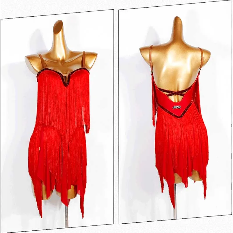 Latin Dance Dresses Sexy Red Backless Full Fringe Dress Latin Performance Clothes Women Cha Cha Samba Line Dance Costume VDL1704
Latin Dance Dresses Sexy Red Backless Full Fringe Dress Latin Performance Clothes Women Cha Cha Samba Line Dance Costume VDL1704
