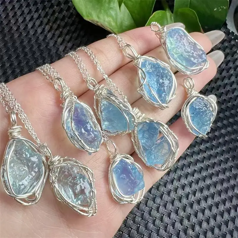 Natural Freeform Aquamarine Pendant Healing DIY Necklace Fashion Classic Women Jewelry Accessories Exquisite Gift 1pcs
Natural Freeform Aquamarine Pendant Healing DIY Necklace Fashion Classic Women Jewelry Accessories Exquisite Gift 1pcs