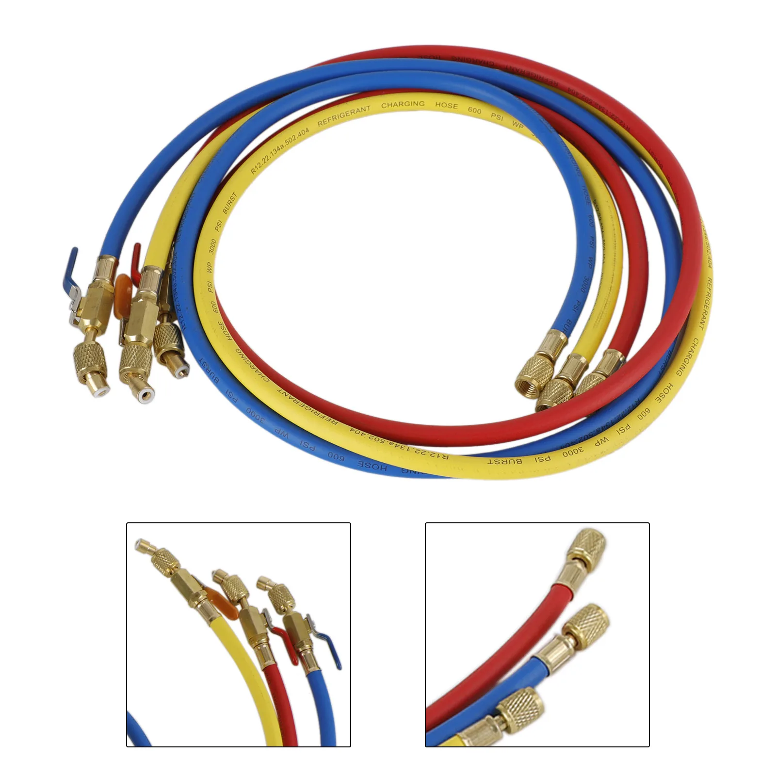 Areyourshop 3x HVAC 1/4 "SAE 600 PSI зарядные шланги с запорным клапаном AC хладагент R134A
Areyourshop 3x HVAC 1/4 "SAE 600 PSI зарядные шланги с запорным клапаном AC хладагент R134A