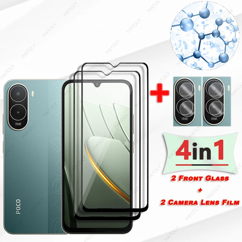 For Xiaomi Poco C81 Pro Glass Screen Protector For Poco C81 Pro 4G Front Film Black Edge Protective Film Camera Lens Protector
For Xiaomi Poco C81 Pro Glass Screen Protector For Poco C81 Pro 4G Front Film Black Edge Protective Film Camera Lens Protector