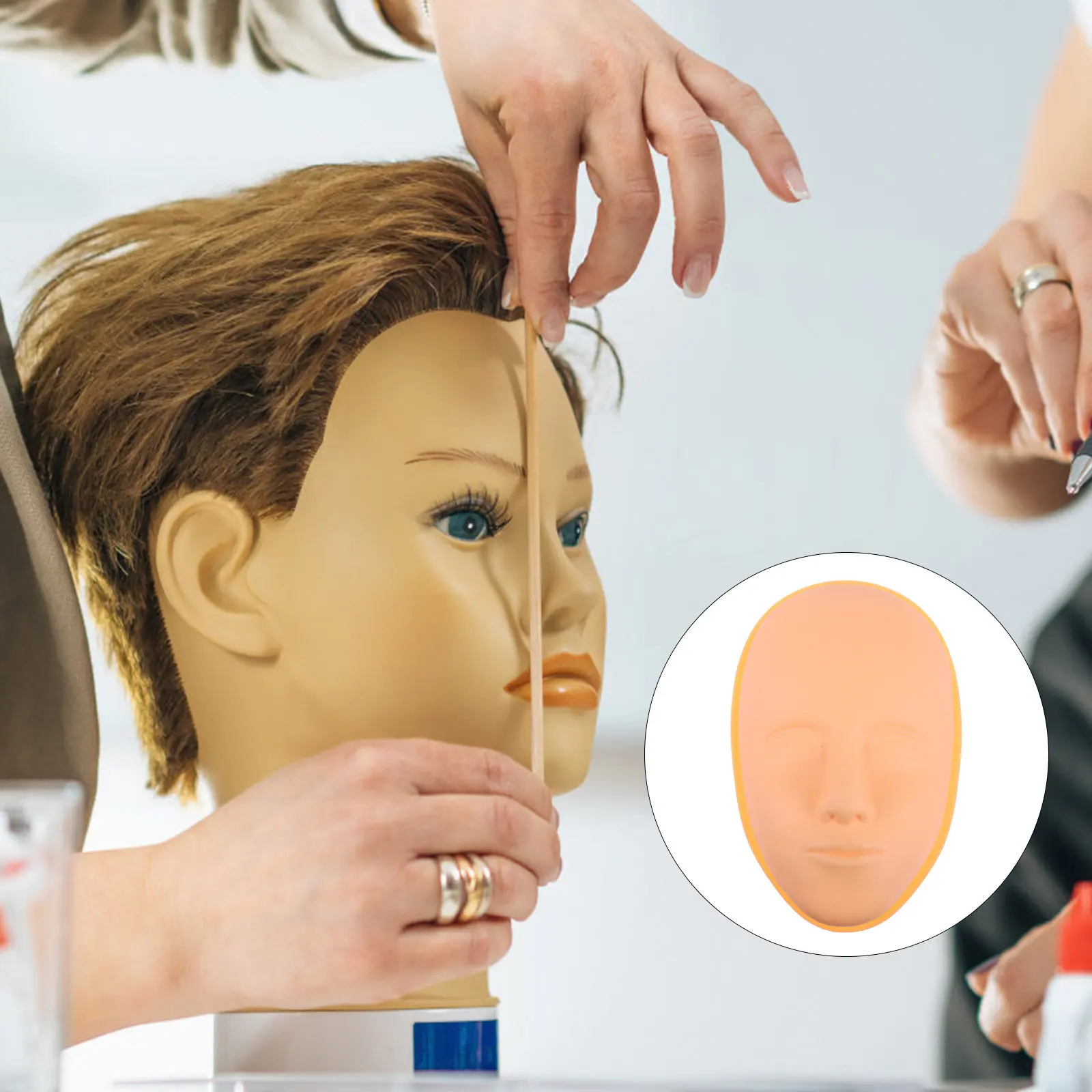 1Pcs Silicone Mannequin Head with Base Realistic Texture Safe Healthy Material for Beginner Expert Use Silicone Mannequin Head
1Pcs Silicone Mannequin Head with Base Realistic Texture Safe Healthy Material for Beginner Expert Use Silicone Mannequin Head