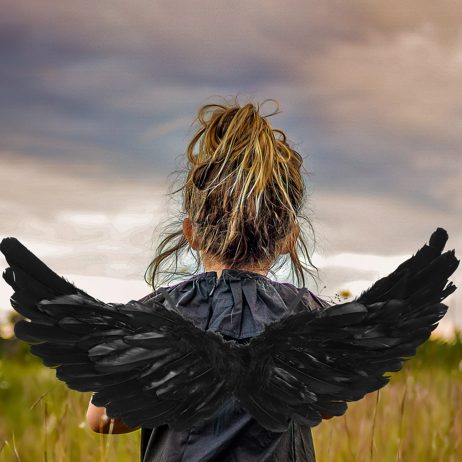 Wings Props Costumes Festival Black Artificial Cosplay Angel Wing Large Fairy Wing for Stage Performance Photo
Wings Props Costumes Festival Black Artificial Cosplay Angel Wing Large Fairy Wing for Stage Performance Photo