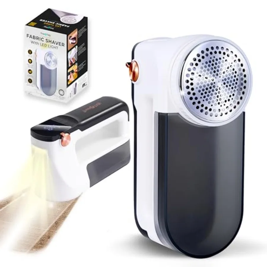 XL Fabric Shaver and Lint Remover, LED Digital Display, 3 Speeds, 6-Blade Stainless Steel w/Extra Blades, Type-C Fast Charging,
XL Fabric Shaver and Lint Remover, LED Digital Display, 3 Speeds, 6-Blade Stainless Steel w/Extra Blades, Type-C Fast Charging,
