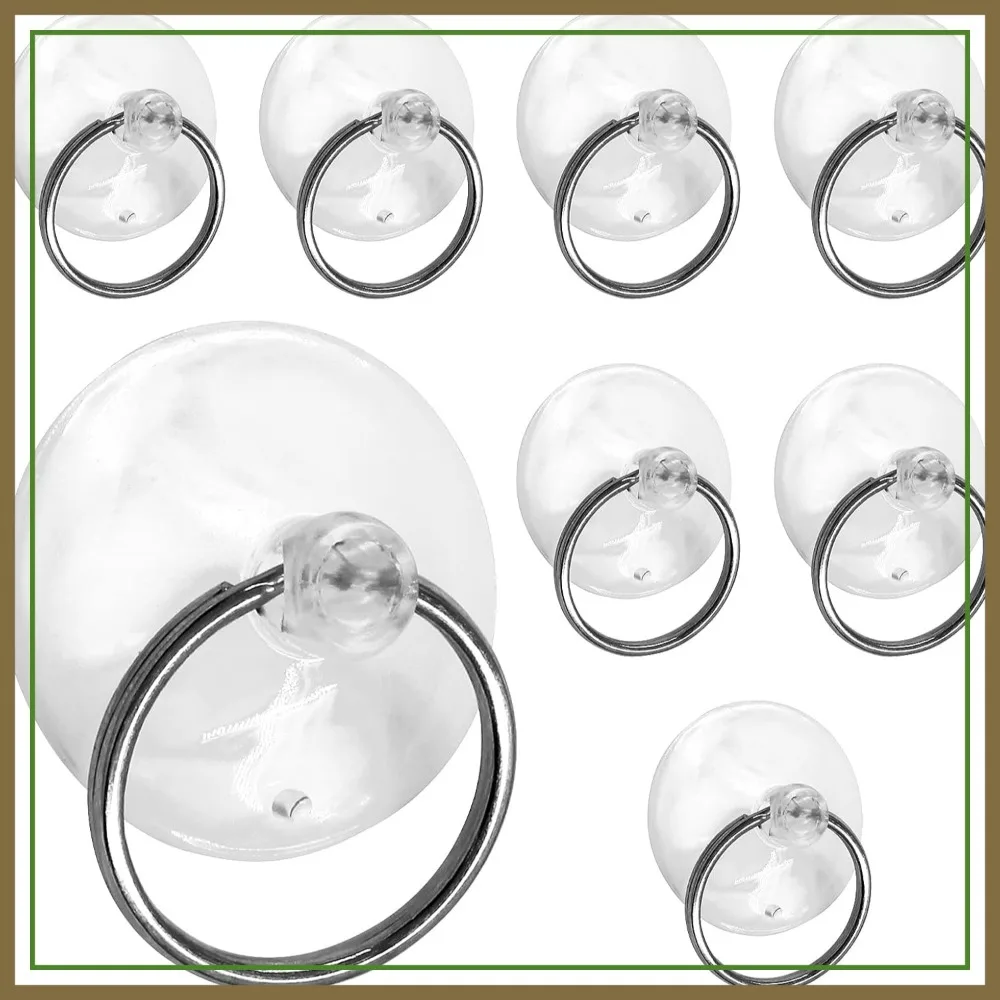 12Pcs Suction Cups with Rings 2" Clear Hooks for Window Kitchen Wall Hanger
12Pcs Suction Cups with Rings 2" Clear Hooks for Window Kitchen Wall Hanger