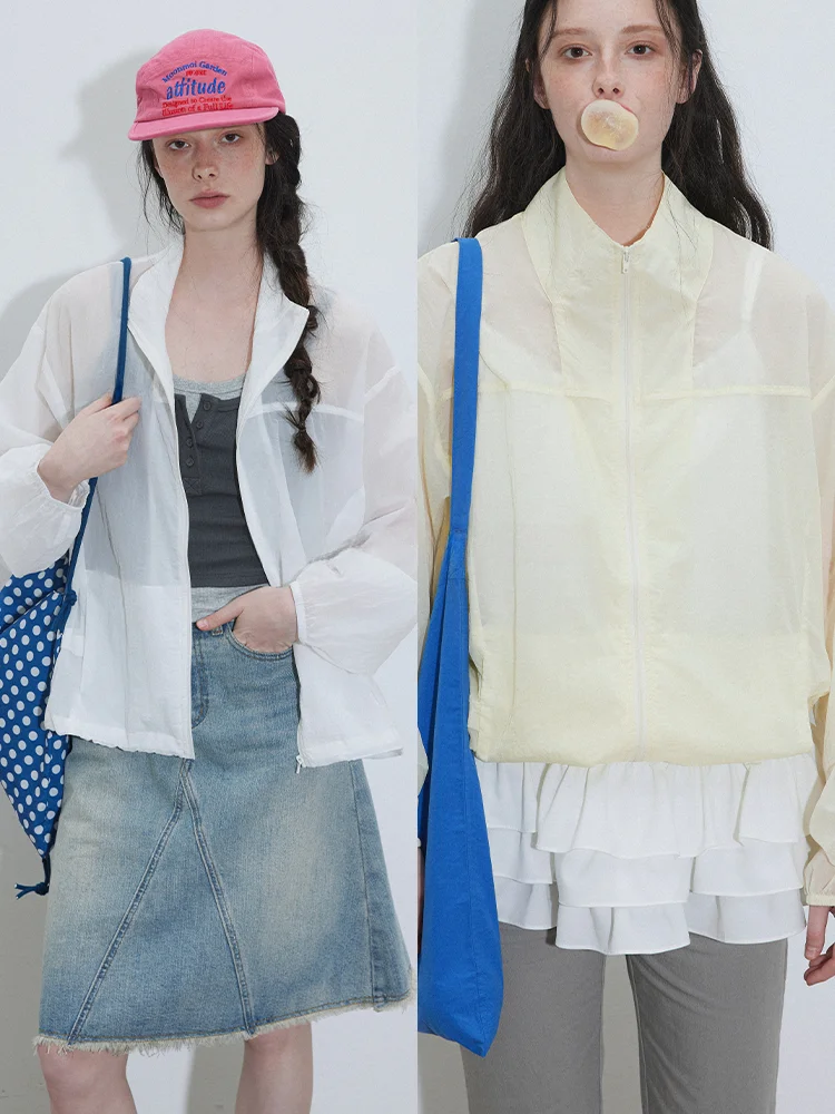 Lofi Choose Women's Casual Long Sve irt Thin Loose Summer Faionable Stand Collar Sun Protection Outerwear
Lofi Choose Women's Casual Long Sve irt Thin Loose Summer Faionable Stand Collar Sun Protection Outerwear