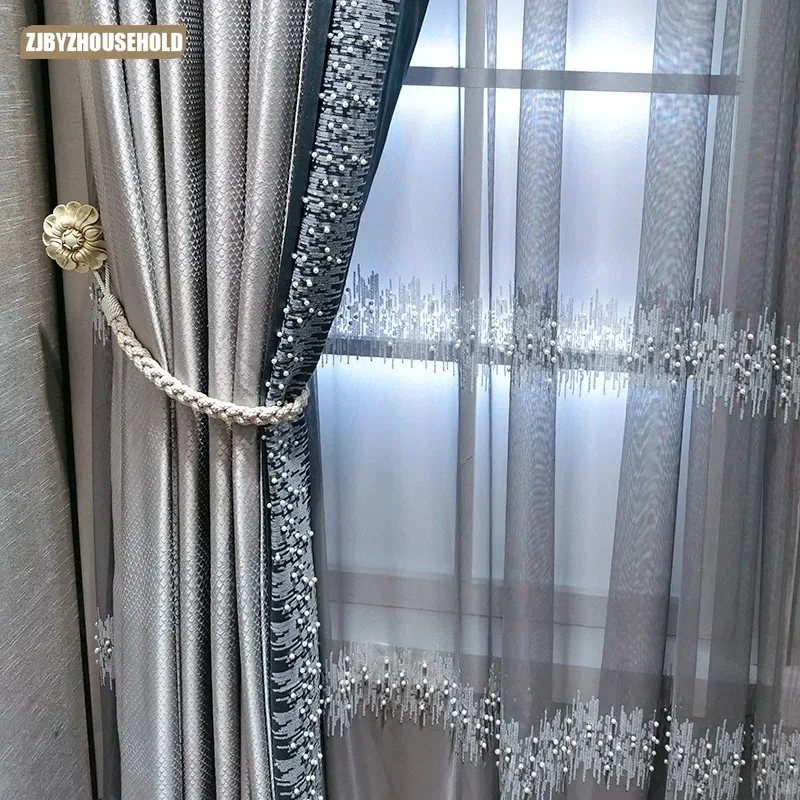 Luxury Curtains for Living Dining Room Bedroom Custom Window Curtain Silver Color Blue Curtain High-End Model Door Customize
Luxury Curtains for Living Dining Room Bedroom Custom Window Curtain Silver Color Blue Curtain High-End Model Door Customize