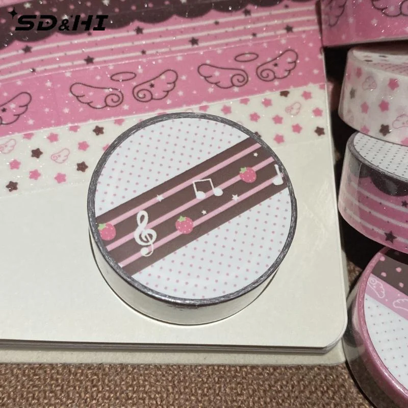 Сладкая розовая коричневая лента с клубникой, вспышка, песок, ручная декоративная лента, планировщик для коллажей, сделай сам, школьные канцелярские принадлежности, наклейка, подарок
Сладкая розовая коричневая лента с клубникой, вспышка, песок, ручная декоративная лента, планировщик для коллажей, сделай сам, школьные канцелярские принадлежности, наклейка, подарок