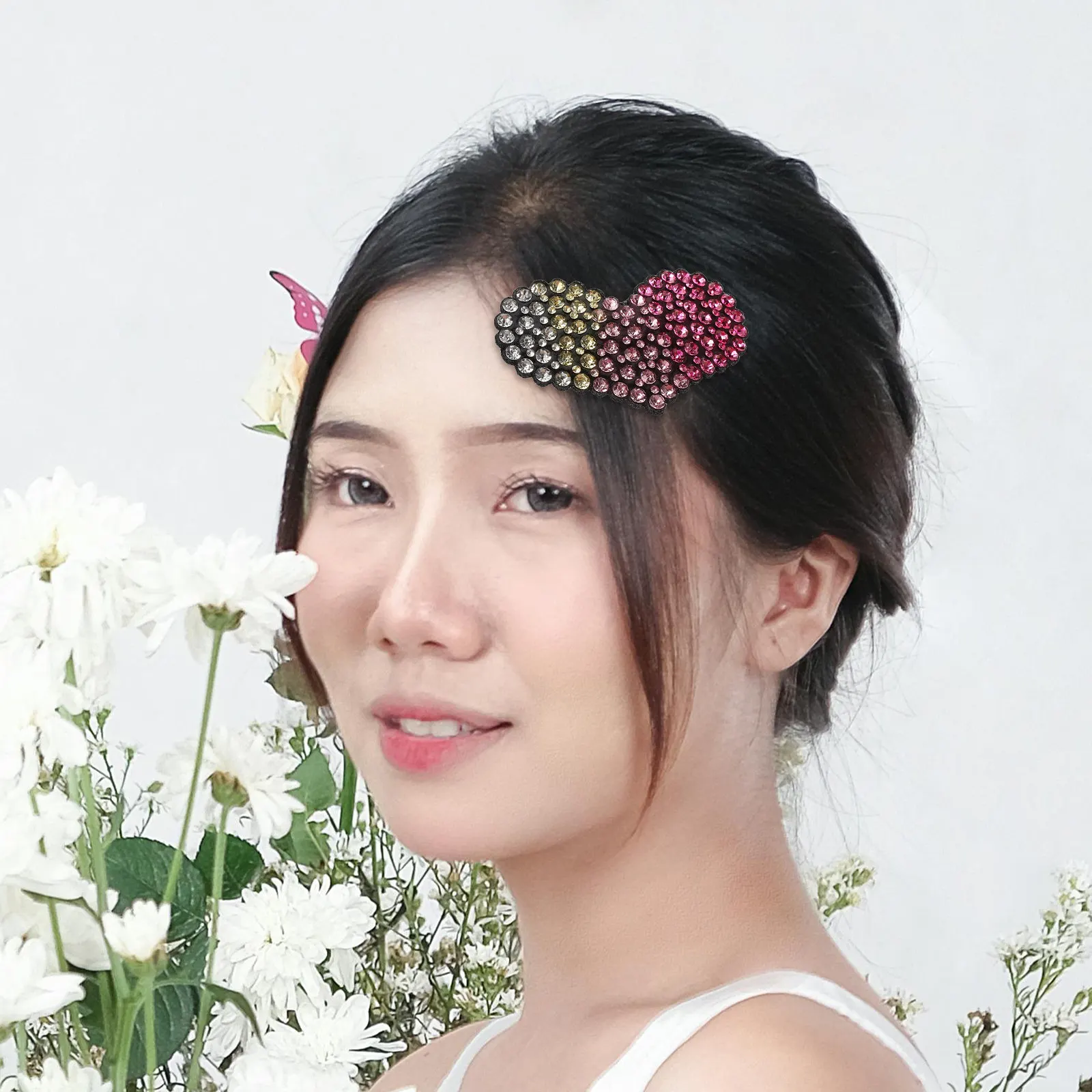 8Pcs Gradient Heart Hair Clips for Girls Lightweight Sparkly Metal Snap Barrettes for Bangs Ponytail School Party Valentine
8Pcs Gradient Heart Hair Clips for Girls Lightweight Sparkly Metal Snap Barrettes for Bangs Ponytail School Party Valentine