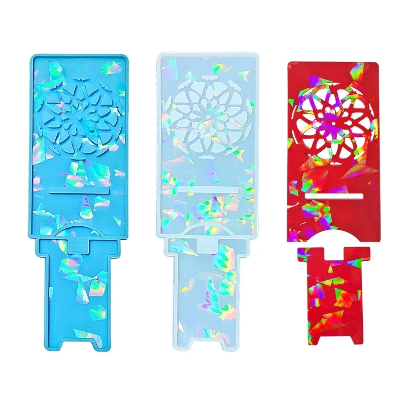 DIY Holographic Cellphone Bracket Silicone Mold Handmade Flower Pattern Mobile Phone Holder Stand Epoxy Resin Casting Mould
DIY Holographic Cellphone Bracket Silicone Mold Handmade Flower Pattern Mobile Phone Holder Stand Epoxy Resin Casting Mould