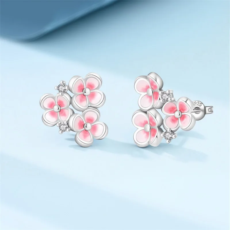 2026 New 925 Sterling Silver Earrings Pink Small Flower Earrings DIY Women Exquisite Birthday Anniversary Jewelry Gifts
2026 New 925 Sterling Silver Earrings Pink Small Flower Earrings DIY Women Exquisite Birthday Anniversary Jewelry Gifts