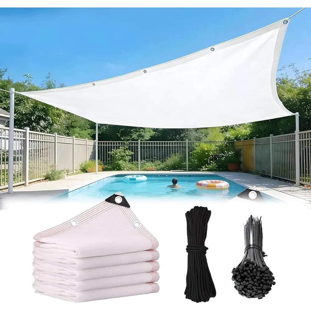 50% Breathable Shade Cloth, UV Protection Mesh for Outdoor Plants, Patio Privacy Cover (20x54ft)
50% Breathable Shade Cloth, UV Protection Mesh for Outdoor Plants, Patio Privacy Cover (20x54ft)