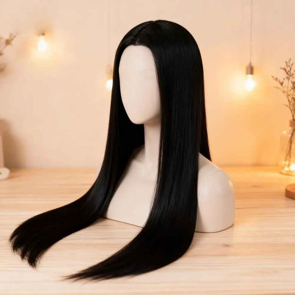 Черный парик 75 см, длинные синтетические парики, термостойкие карнавальные костюмы на Хэллоуин, женский костюм для косплея, натуральные прямые волосы
Черный парик 75 см, длинные синтетические парики, термостойкие карнавальные костюмы на Хэллоуин, женский костюм для косплея, натуральные прямые волосы
