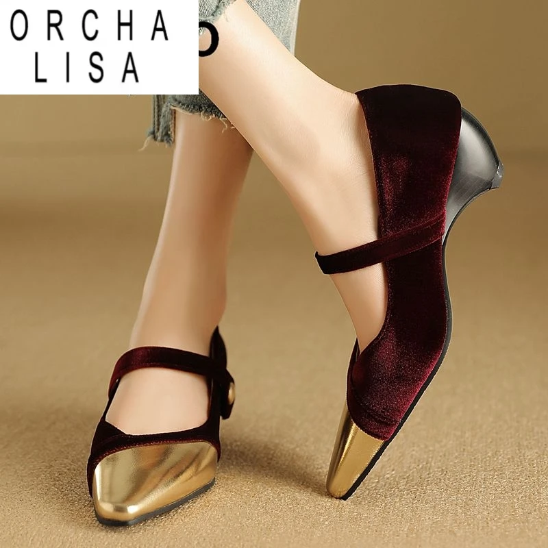 ORCHA LISA 2025 Новый дизайн Женские туфли-лодочки с квадратным носком на танкетке 5 см Пряжка Ремешок из флока Замша Смешанные цвета 32 33 46 47 48 Модная обувь
ORCHA LISA 2025 Новый дизайн Женские туфли-лодочки с квадратным носком на танкетке 5 см Пряжка Ремешок из флока Замша Смешанные цвета 32 33 46 47 48 Модная обувь