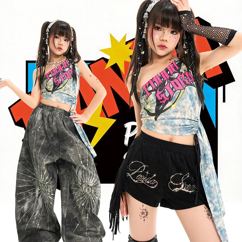 Fashion Girls Jazz Dance Performance Costume Children'S Ballroom Dance Suit Kids Cool Hip Hop Clothing Street Wear XS11508
Fashion Girls Jazz Dance Performance Costume Children'S Ballroom Dance Suit Kids Cool Hip Hop Clothing Street Wear XS11508