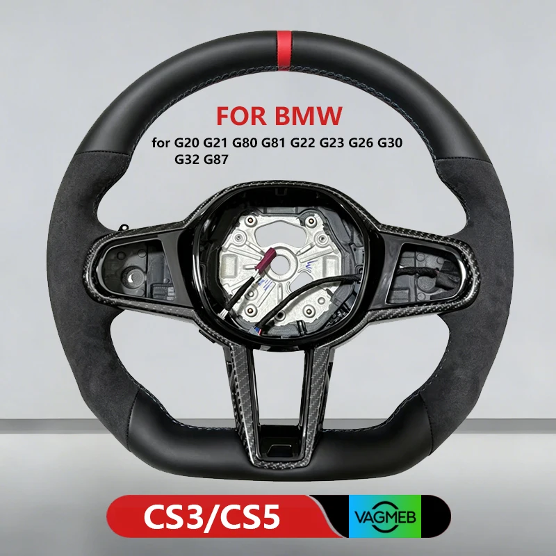 Interior Upgrade CS G Series Leather Half Suede Sport Steering Wheel for BMW G30 G20 G21 G22 G26 G23 G32 G80 G82 G87 Automotives
Interior Upgrade CS G Series Leather Half Suede Sport Steering Wheel for BMW G30 G20 G21 G22 G26 G23 G32 G80 G82 G87 Automotives