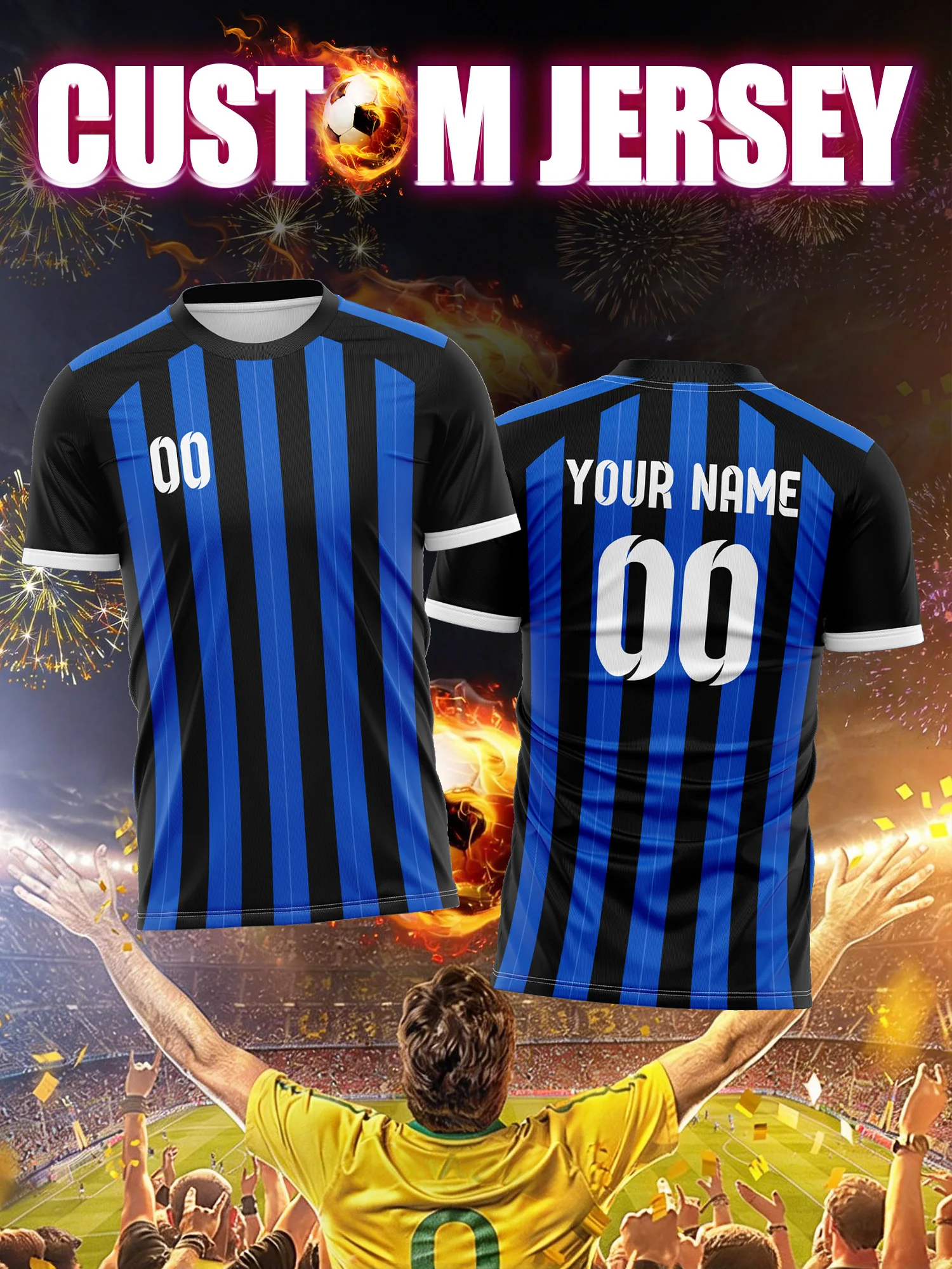 Custom Image Number Name Soccer Jersey, Mother Daughter Match, Family Style Football Jersey
Custom Image Number Name Soccer Jersey, Mother Daughter Match, Family Style Football Jersey