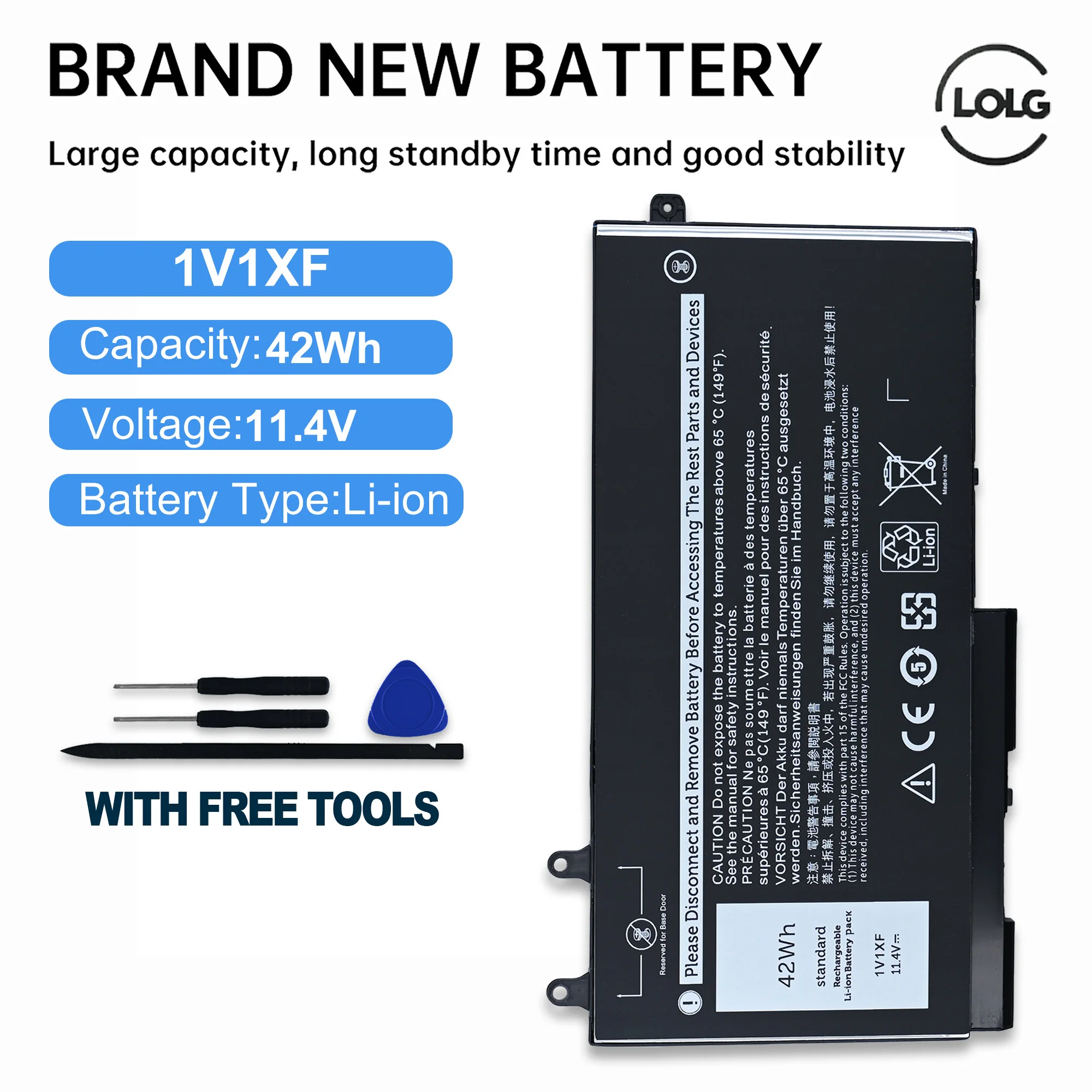LOLG 1V1XF Laptop Battery for Dell Latitude 5400 5410 5500 Precision 3540 3550 Inspiron 7590 7591 2-in-1 Series 01V1XF R8D7N
LOLG 1V1XF Laptop Battery for Dell Latitude 5400 5410 5500 Precision 3540 3550 Inspiron 7590 7591 2-in-1 Series 01V1XF R8D7N