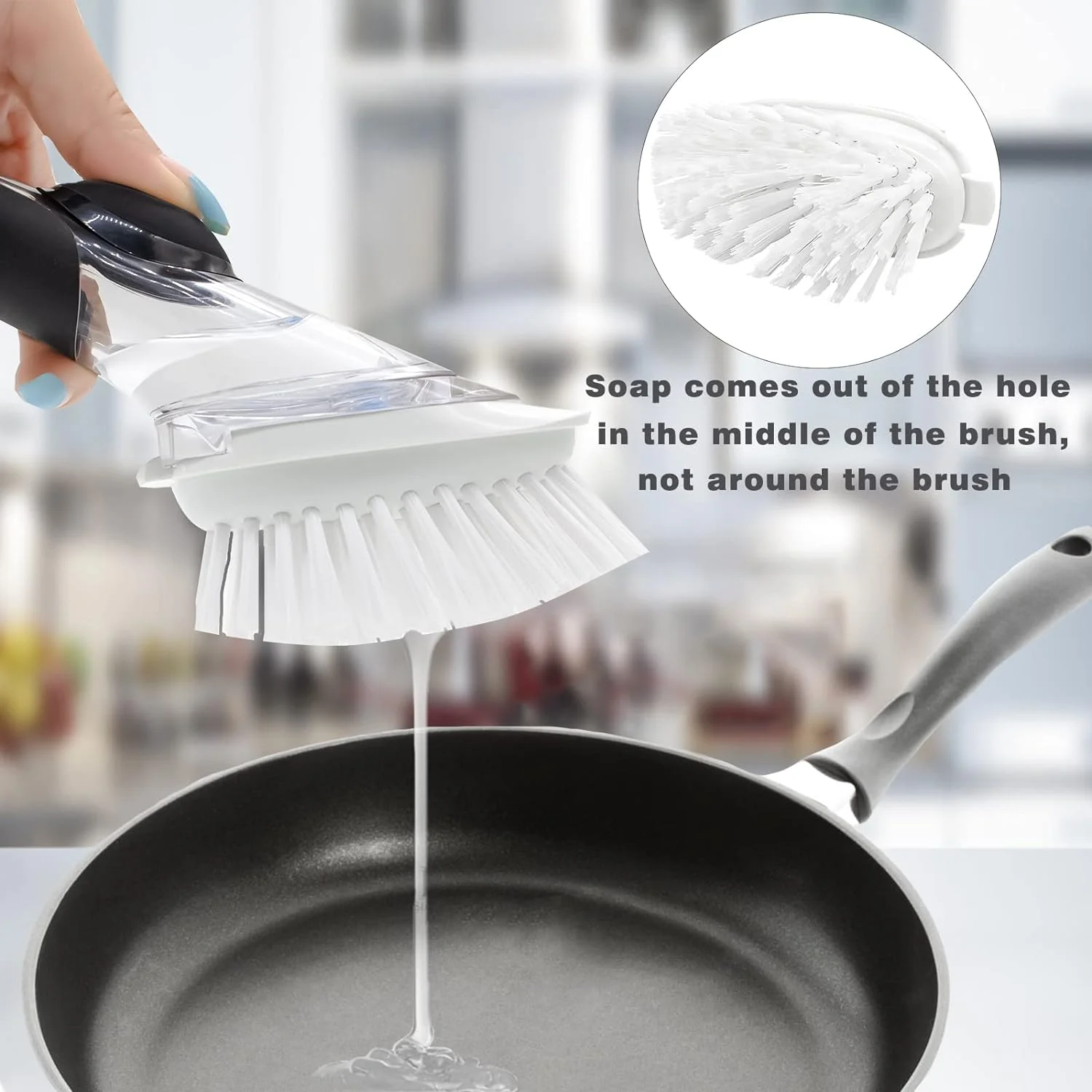 Brush Refills for Brush - 4 Pack Brush Cleaning Soap Dispensing Head for Scrubber
Brush Refills for Brush - 4 Pack Brush Cleaning Soap Dispensing Head for Scrubber