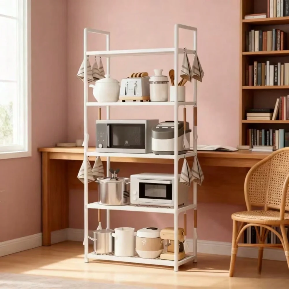 5-Tier Metal Frame Shelf Storage Rack, 2-Color White Multifunctional Organizer for Kitchen, Garage Bookshelf, Indoor, Adjustable
5-Tier Metal Frame Shelf Storage Rack, 2-Color White Multifunctional Organizer for Kitchen, Garage Bookshelf, Indoor, Adjustable